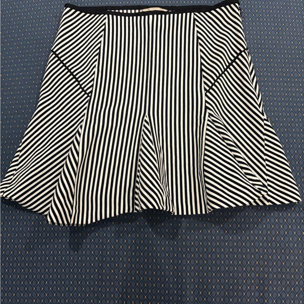 Banana Republic Monochrome Striped Skirt Size 10